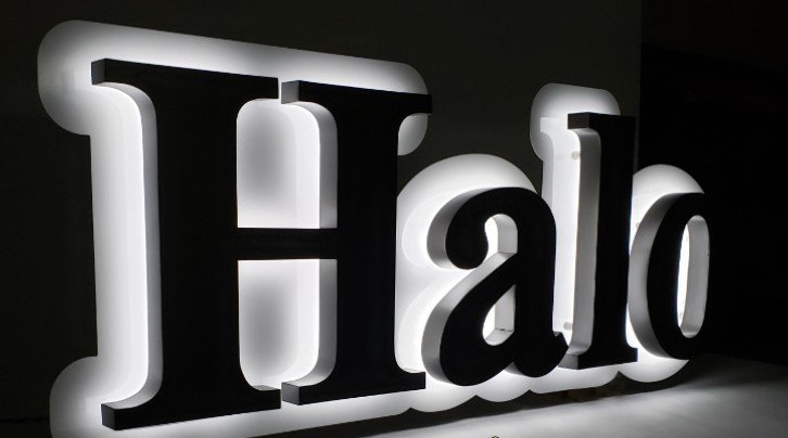 Halo-Lit Aluminum Channel Letters